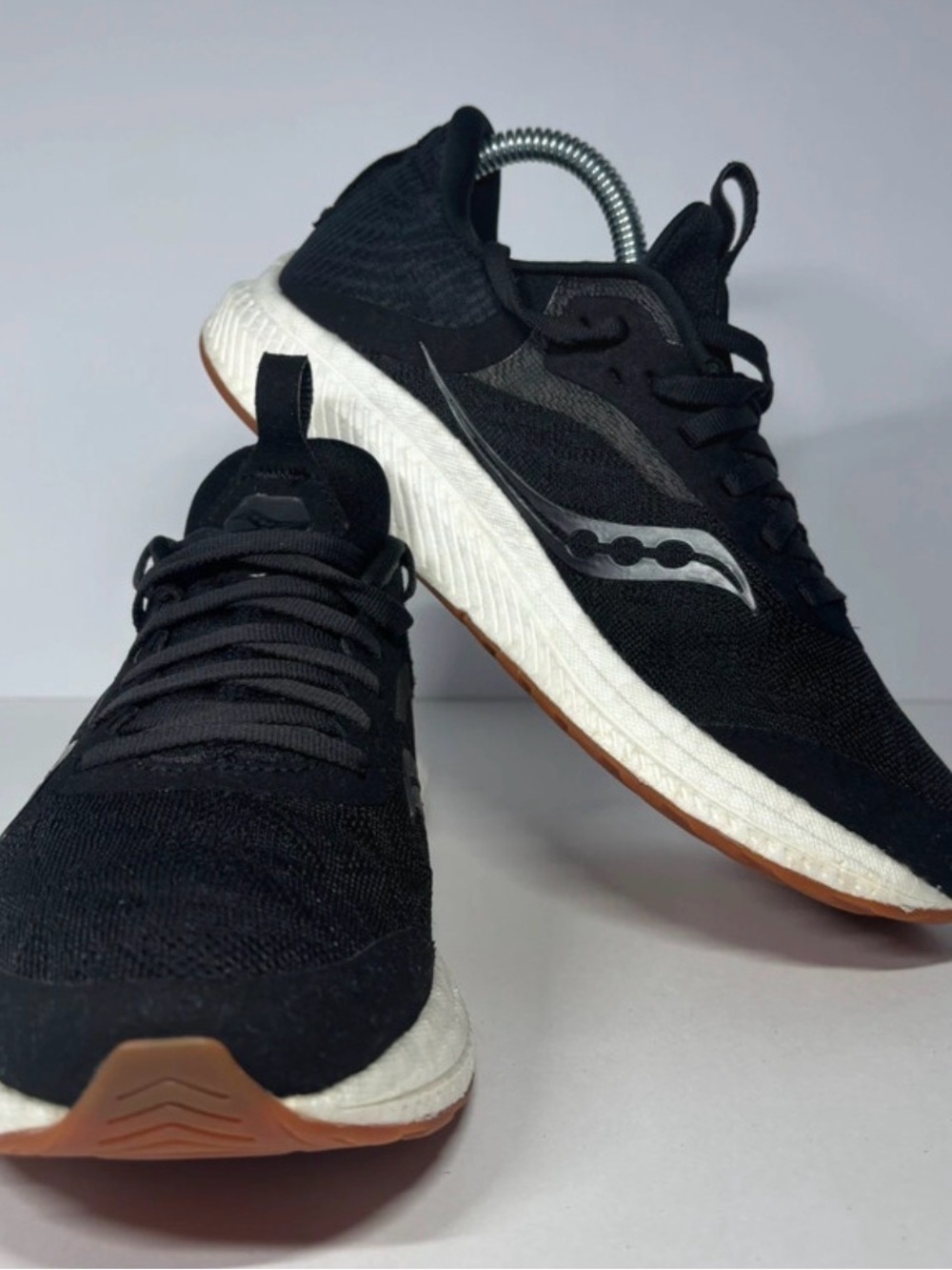 Saucony Women's Black and White Running Sneakers - Picture 6 of 9